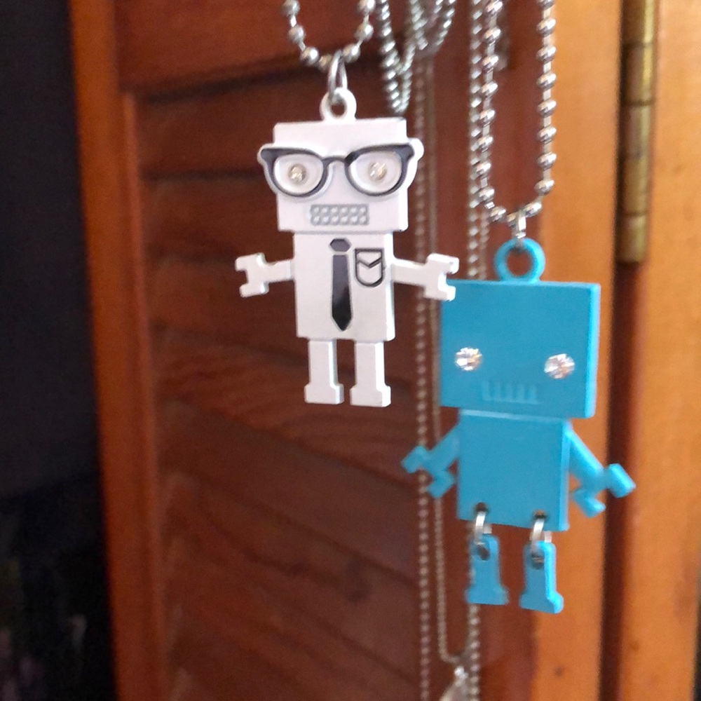 Robot Necklace Nerdy/Geeky
